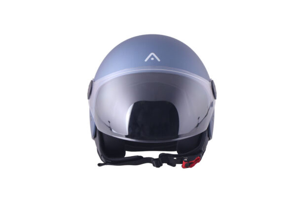 CASCO ADN JET SPRITZ TITANIO BLU METAL - Imagen 4